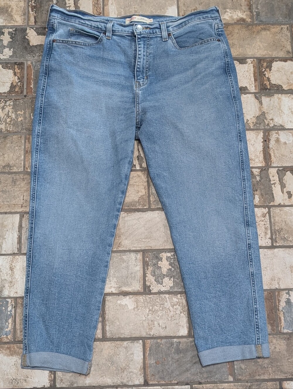 Signature by Levi Strauss & Co. Heritage Mid-Rise Cuffed Boyfriend Jeans 12